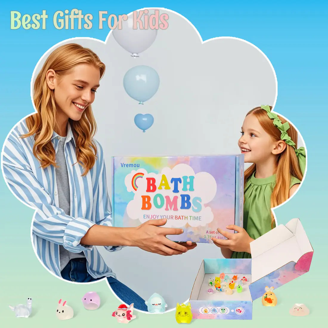 Cevrax™ Bath Bombs for Kids with Toys Inside (15 Pcs)