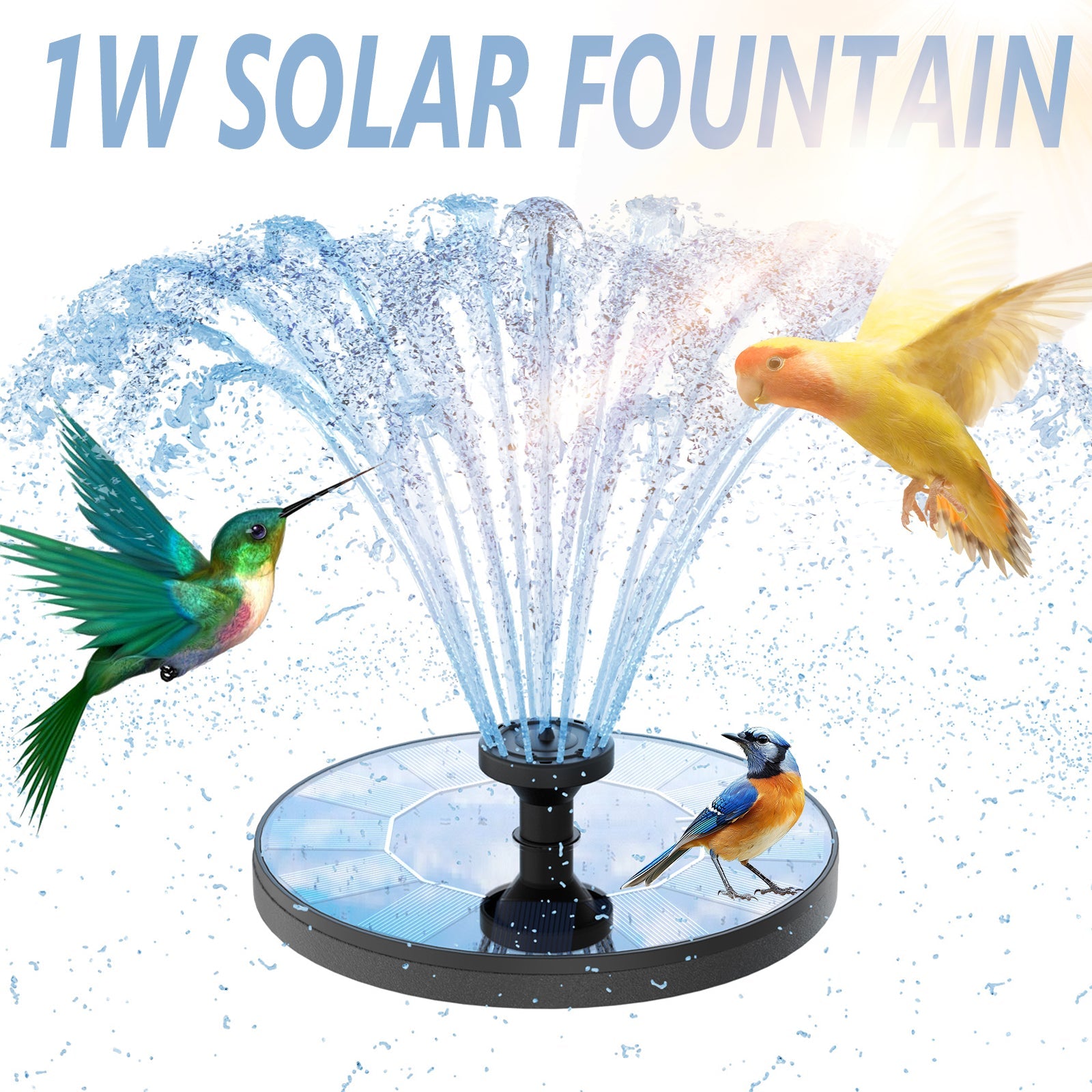 Solar LED Fountain LIGHT